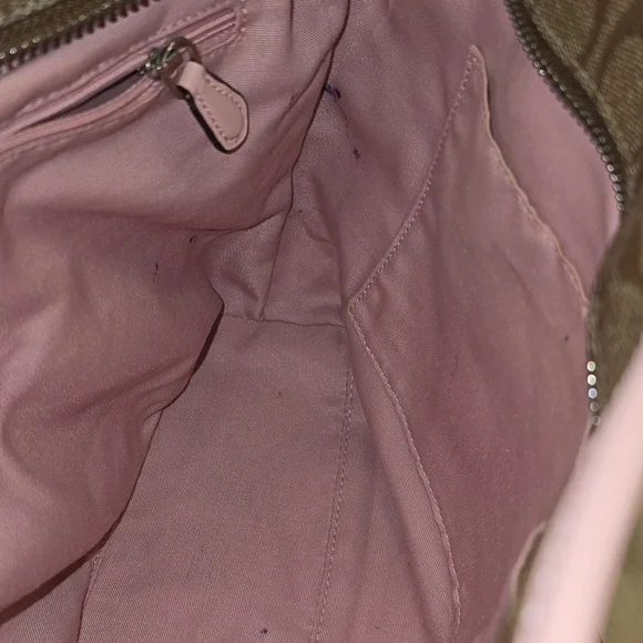 Coach Tan and Pink Shoulder Bag - Picture 14 of 14